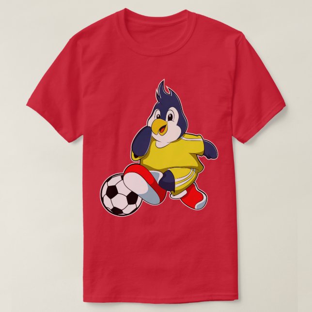 Penguin som spelare i boll 3 t shirt (Design framsida)