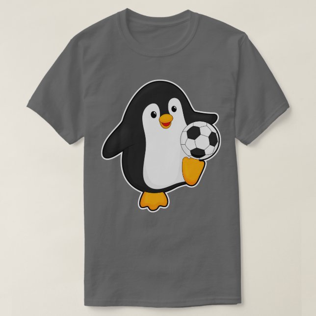 Penguin som spelare i boll t shirt (Design framsida)