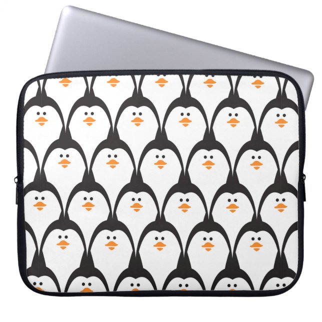 Penguin, sömlös mönster. laptop fodral (Framsidan)