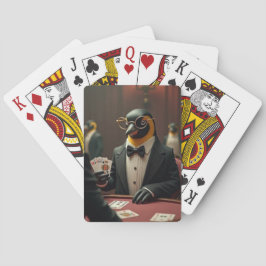 Penguin spelar pokerspelkort casinokort