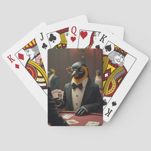 Penguin spelar pokerspelkort casinokort (Baksidan)
