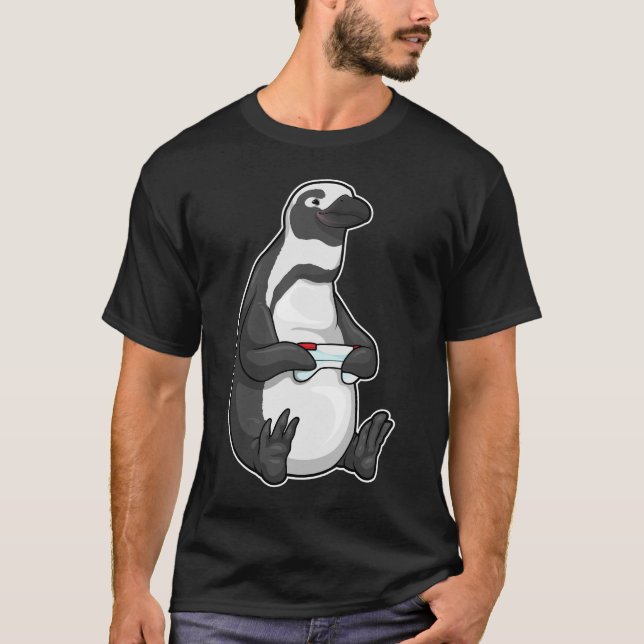 Penguin-spelarkontroll T Shirt (Framsida)
