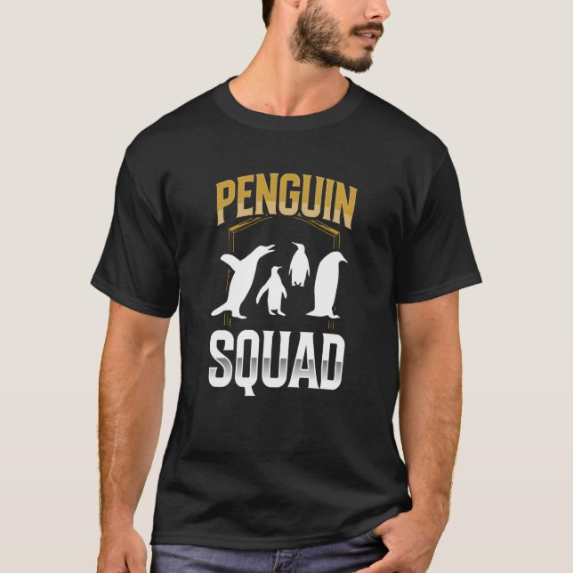 Penguin Squad Cute Animal Penguins T Shirt (Framsida)