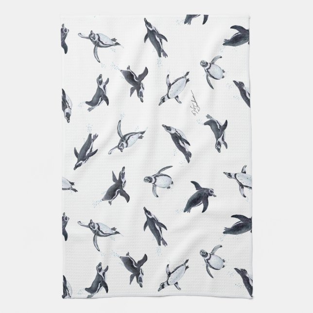 Penguin Squadron | Ocean Art Design Kökshandduk (Vertikal)