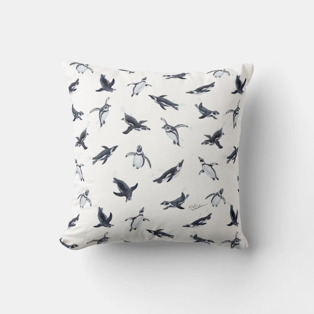Penguin Squadron | Ocean Art Design Kudde (Framsida)