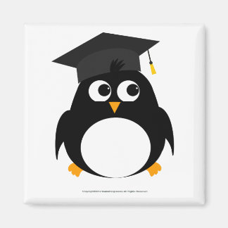 Penguin Studenten Design - Fyrkantiga magnet