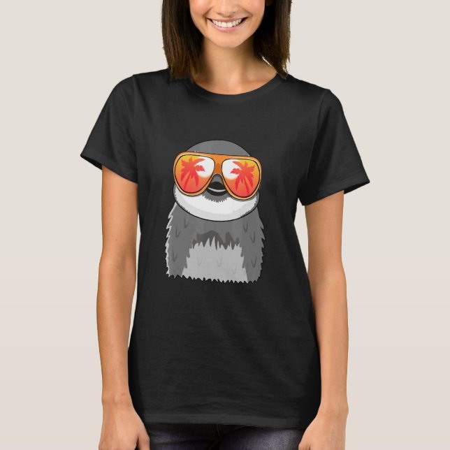 Penguin Sunglasses Beach Summer Bassäng Party Peng T Shirt (Framsida)