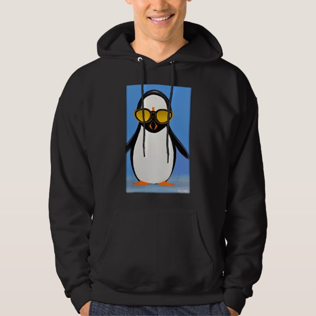 Penguin Sunglasses Vild Animal Bird Sea Bird South Hoodie (Framsida)