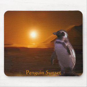 PENGUIN SUNSET Mousepad Musmatta