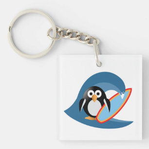 Penguin surfer