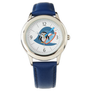 Penguin surfer armbandsur
