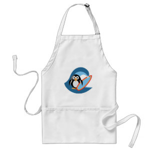 Penguin surfer förkläde