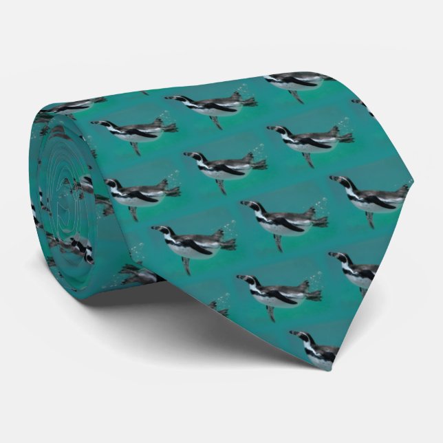 Penguin Swimming Frenzy Tie Slips (Rullad)