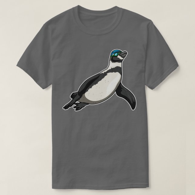 Penguin Swimming Swimming goggel T Shirt (Design framsida)