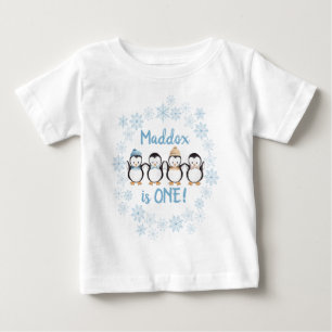 Penguin T-Shirt 1:a födelsedagen T-Shirt-Personli