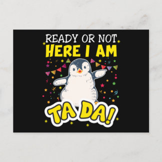 Penguin Ta Da Vykort