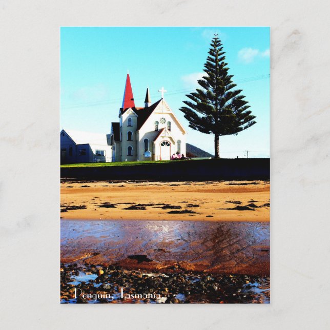 Penguin, Tasmania. Vykort (Framsida)