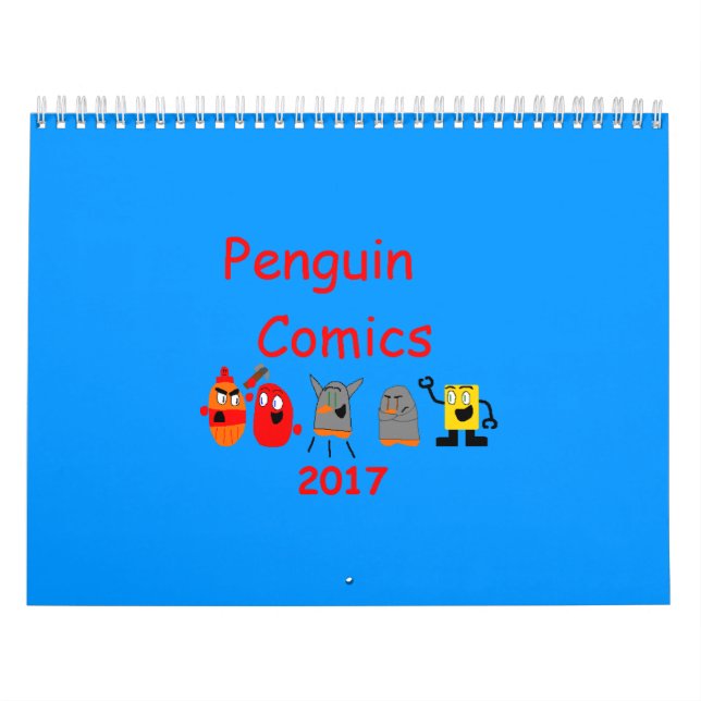 Penguin Tecknads 2017-kalender Kalender (Omslag)