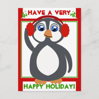 Penguin Toon Helgdag! vykort
