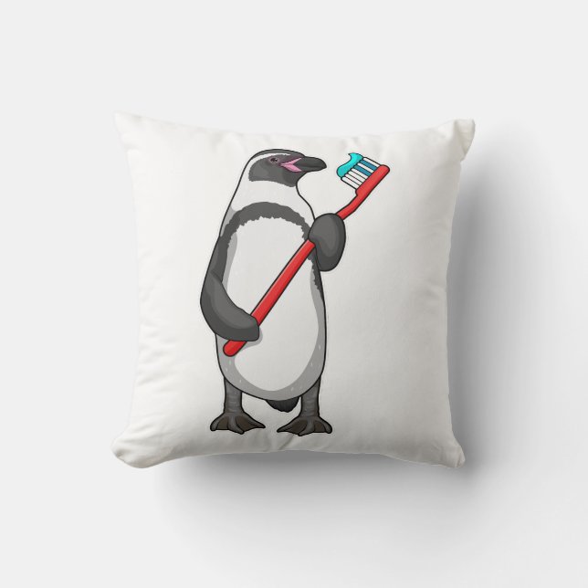 Penguin Tooth-pensel Kudde (Framsida)
