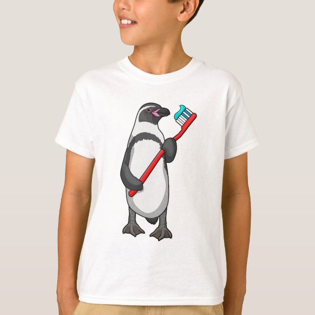 Penguin Tooth-pensel T Shirt (Framsida)