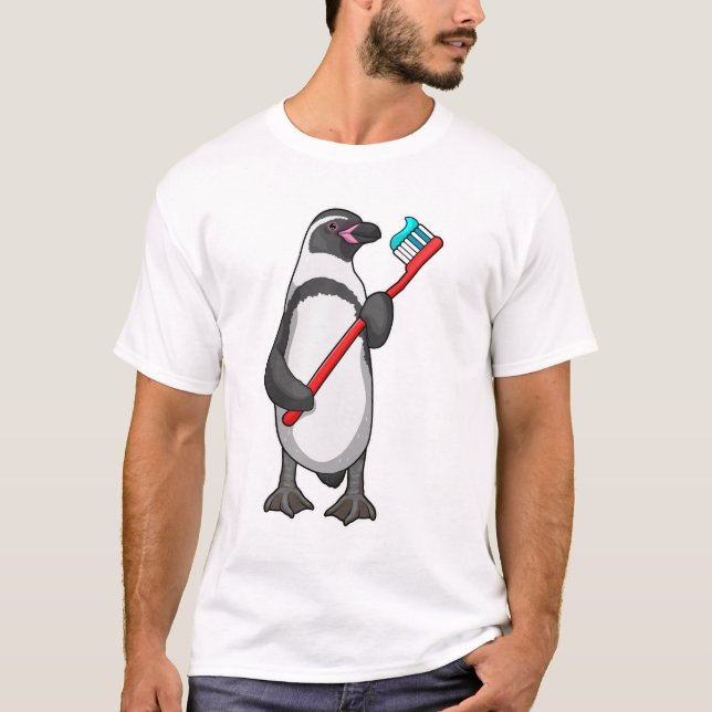 Penguin Tooth-pensel T Shirt (Framsida)