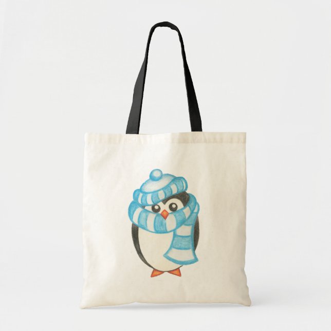Penguin Tote Bag Tygkasse (Framsidan)
