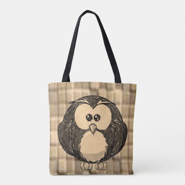 Penguin Tote-påse Tygkasse (Baksida)