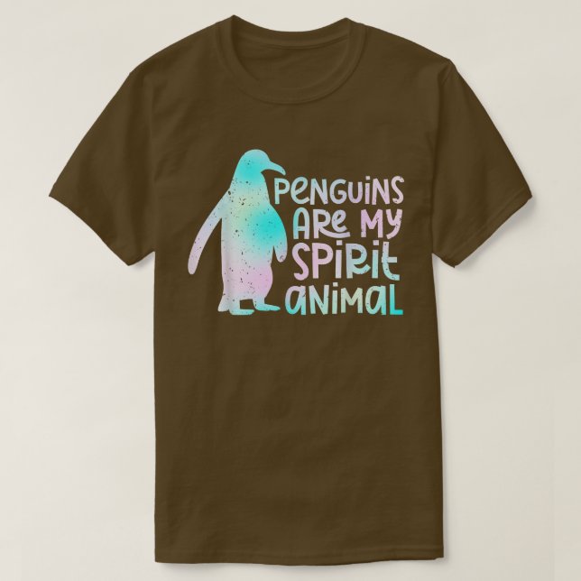 Penguin Tshirt, Funny Penguin T., Penguin Älskare T Shirt (Design framsida)