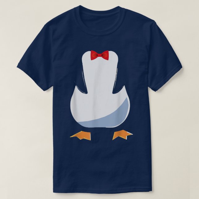 Penguin Tuedo Halloween Costume Tu T Shirt (Design framsida)