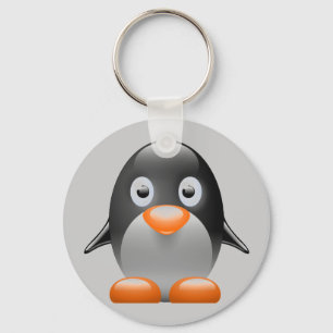 penguin tunx linux-bild nyckelring