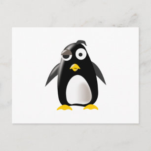 Penguin tux linux-bild vykort
