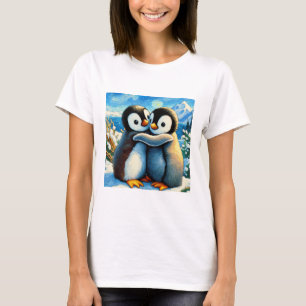 Penguin twillingar lycklig foot blue t shirt