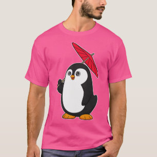 Penguin Umbrella T Shirt
