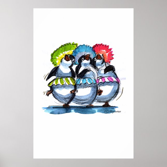 pEnGuIn Umbrellas Poster (Framsidan)