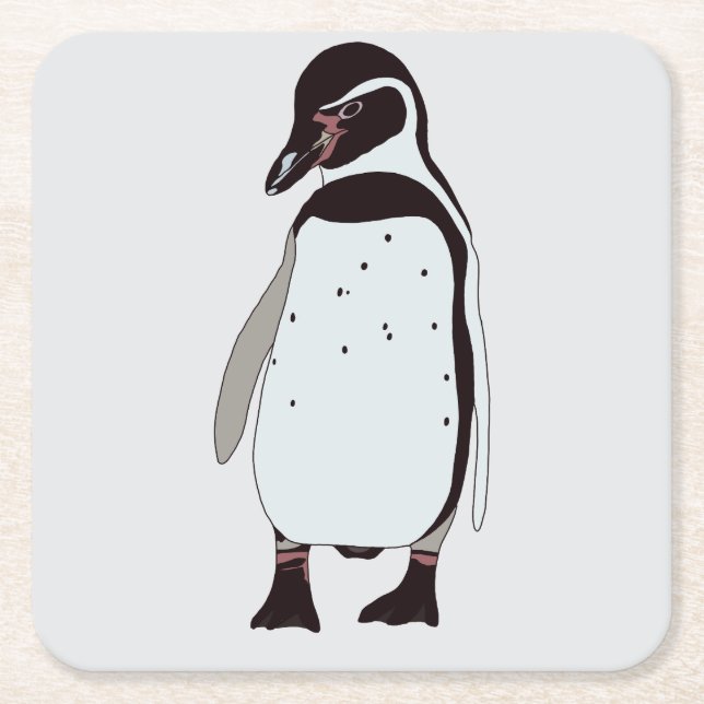Penguin underlägg papper kvadrat (Framsidan)