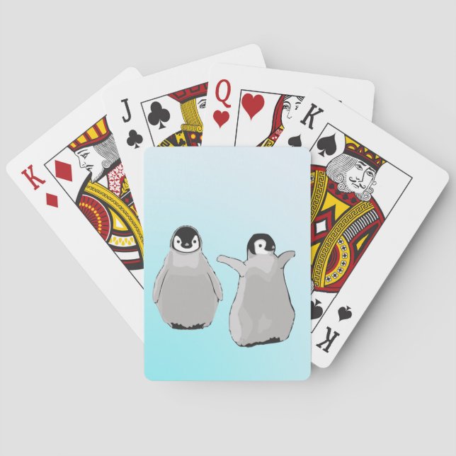 Penguin-uppspelningskort Casinokort (Baksidan)