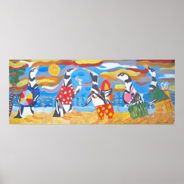 Penguin Vacation Poster (Framsidan)