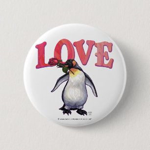 Penguin Valentindagen Knapp