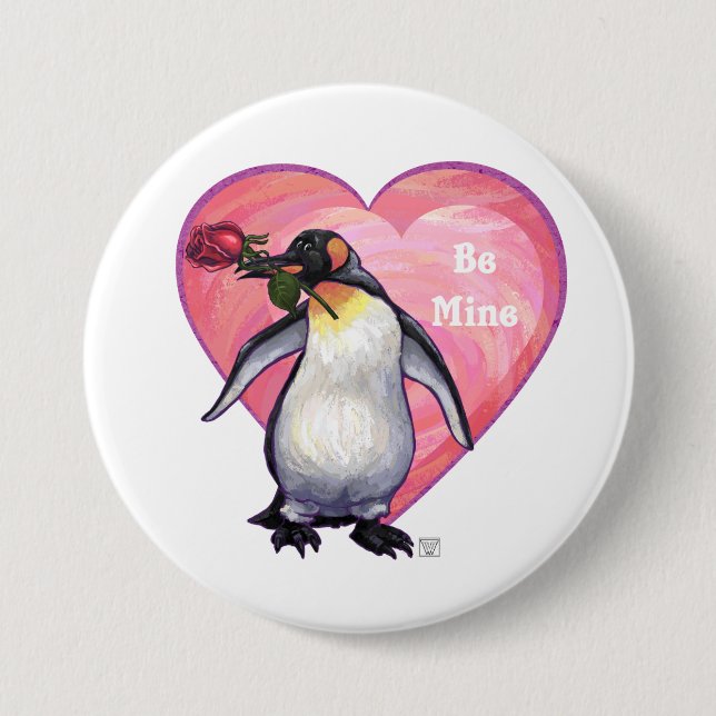 Penguin Valentindagen Knapp (Framsida)