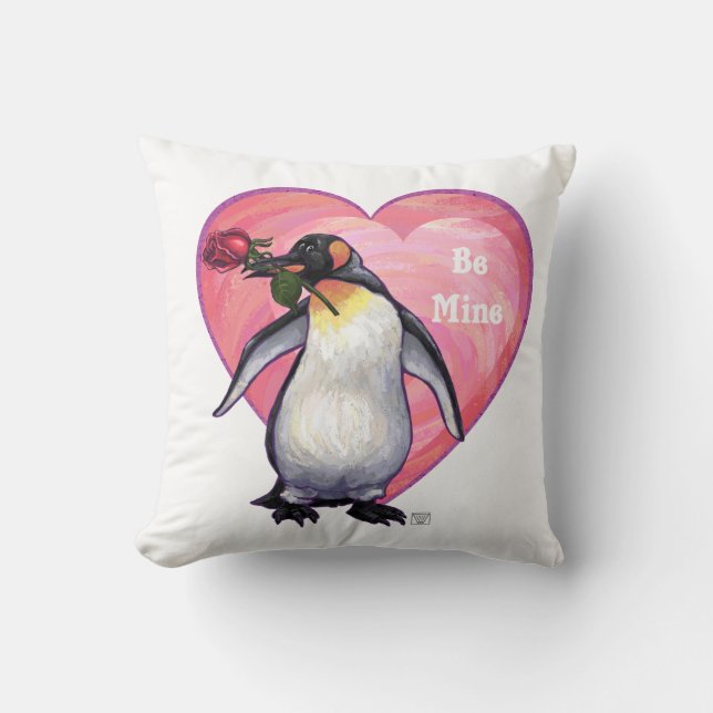 Penguin Valentindagen Kudde (Framsida)