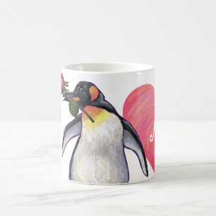 Penguin Valentindagen Magisk Mugg