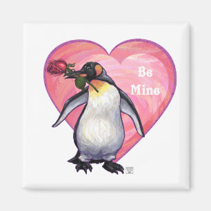 Penguin Valentindagen Magnet