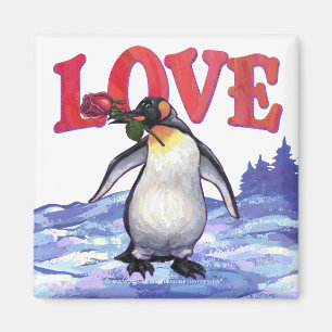 Penguin Valentindagen Magnet