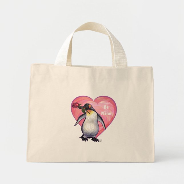 Penguin Valentindagen Mini Tygkasse (Framsidan)