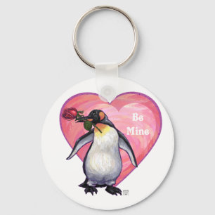 Penguin Valentindagen Nyckelring
