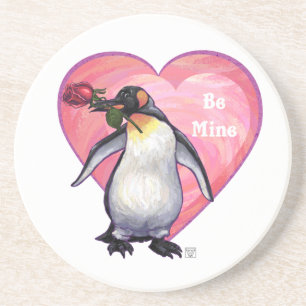 Penguin Valentindagen Underlägg Sandsten