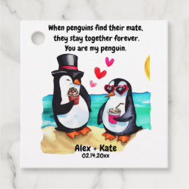 Penguin-Valentineser Gåvor Etiketter