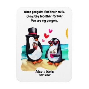 Penguin-Valentineser Magnet