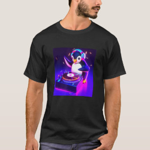 Penguin Vaporwave DJ Aesthetic Boys Girls Manar Wo T Shirt